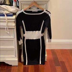 Karen Millen black and white dress size 2